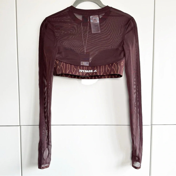 Beyonce Adidas X Ivy Park Top Monogram Crop Size XS HB8409 NWT - Picture 6 of 9